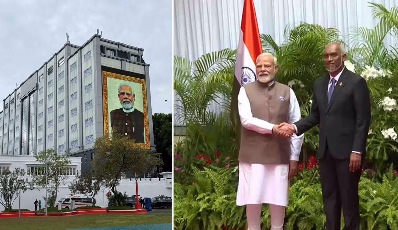 மாலத்தீவில் பிரதமர் மோடி