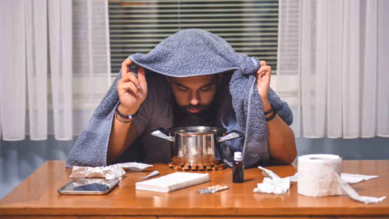 ஆவி பிடித்தல்: ஆவி பிடித்தல்: