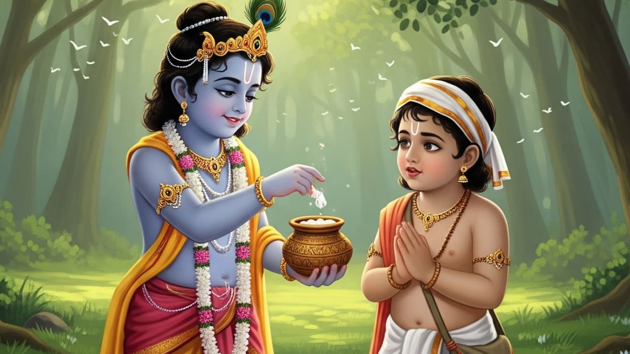 सुदामा श्री कृष्ण की अद्भुत दोस्ती सुदामा श्री कृष्ण की अद्भुत दोस्ती