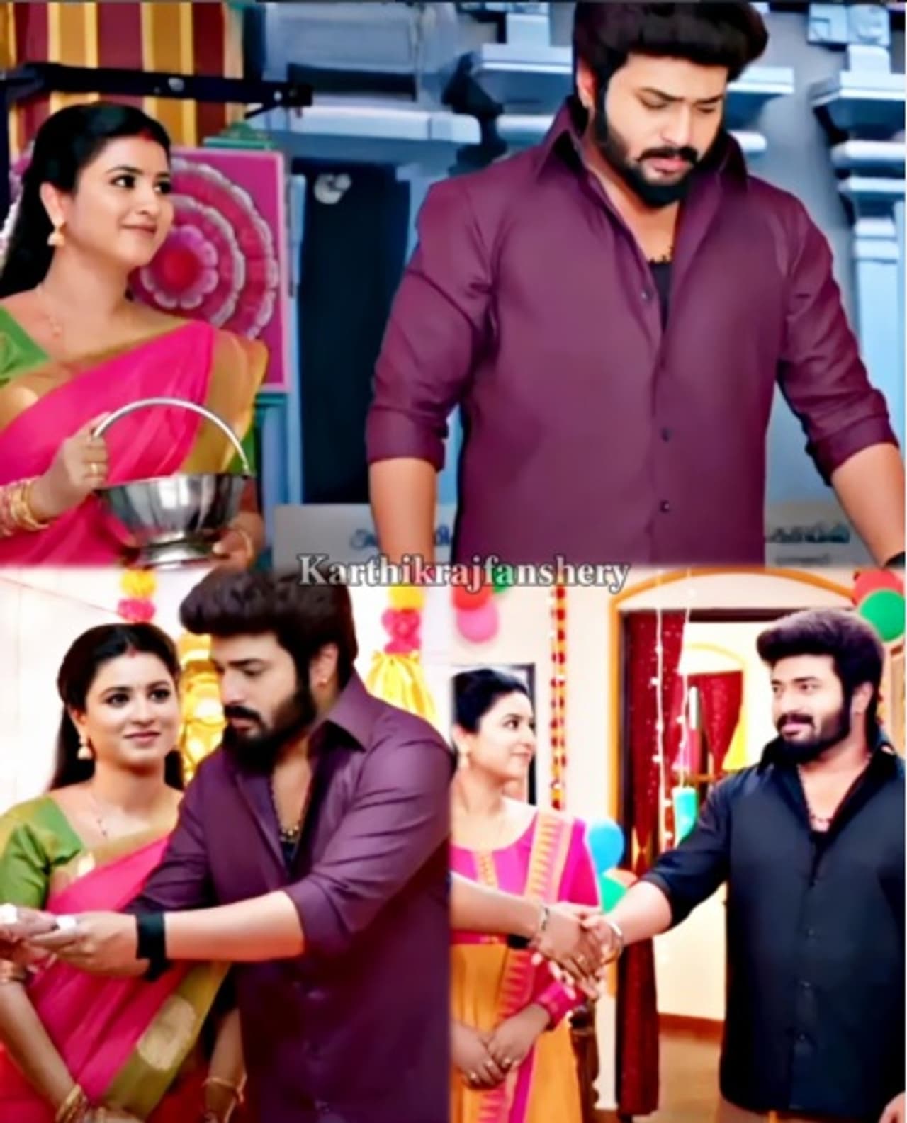 கார்த்திக்கை கட்டிப்பிடித்து முத்தமிட்ட ரேவதி கார்த்திக்கை கட்டிப்பிடித்து முத்தமிட்ட ரேவதி