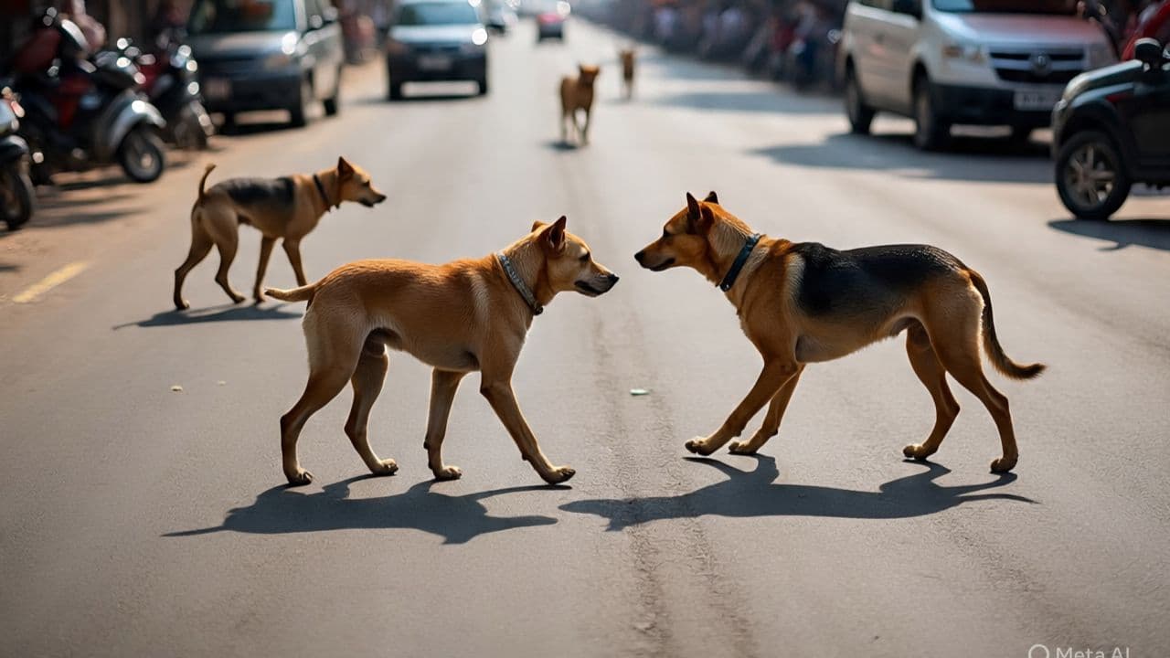 ಬೀದಿ ನಾಯಿಗಳ ದಾಳಿ 