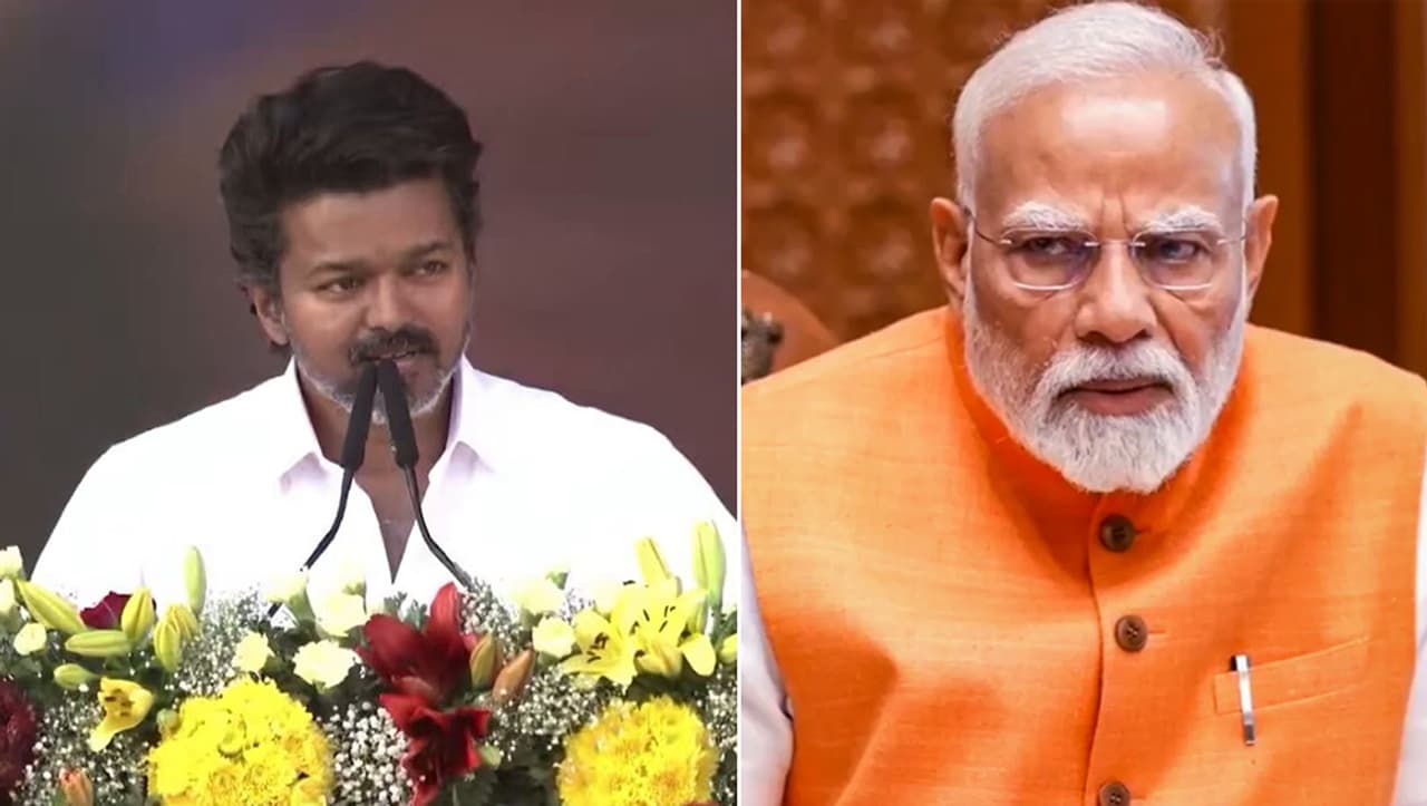 மைனாரிட்டி பாஜக அரசு விஜய் கடும் விமர்சனம்