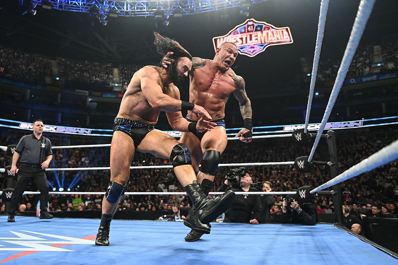 Why are Randy Orton and Drew McIntyre not wrestling each other?