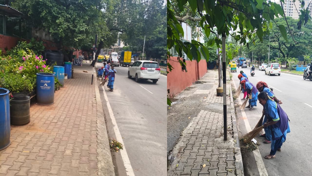 కెనడా వ్యక్తి వల్ల ఫుట్పాత్ క్లీన్ కెనడా వ్యక్తి వల్ల ఫుట్పాత్ క్లీన్