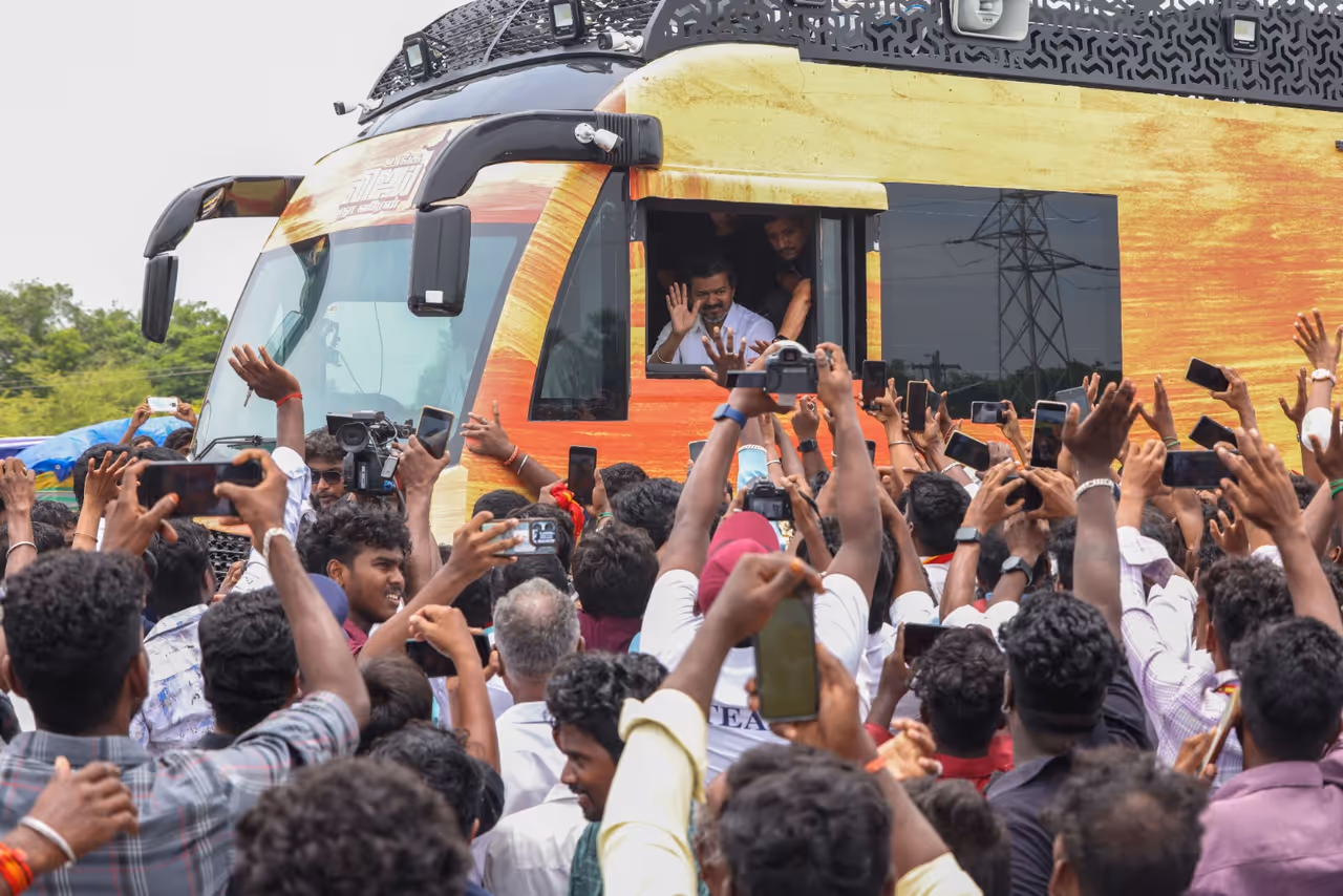 Court order to seize Vijay Campaign Bus