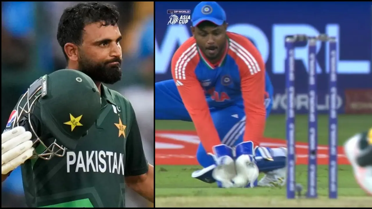 సంజూ శాంసన్ క్యాచ్.. షాక్ లో ఫఖర్ జమాన్, పాక్ టీమ్