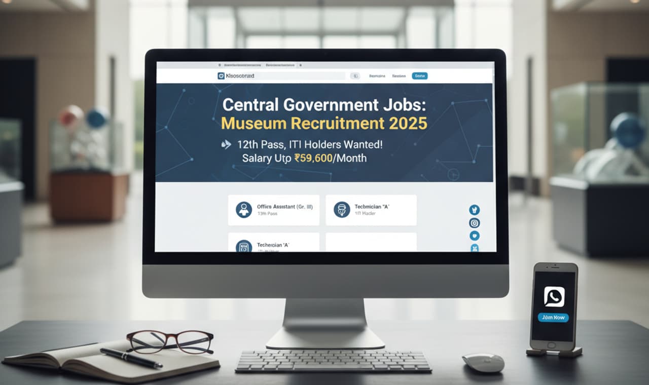 Visvesvaraya Museum recruitment 2025 விஸ்வேஸ்வரய்யா அருங்காட்சியகத்தில் மத்திய அரசு பணி!
