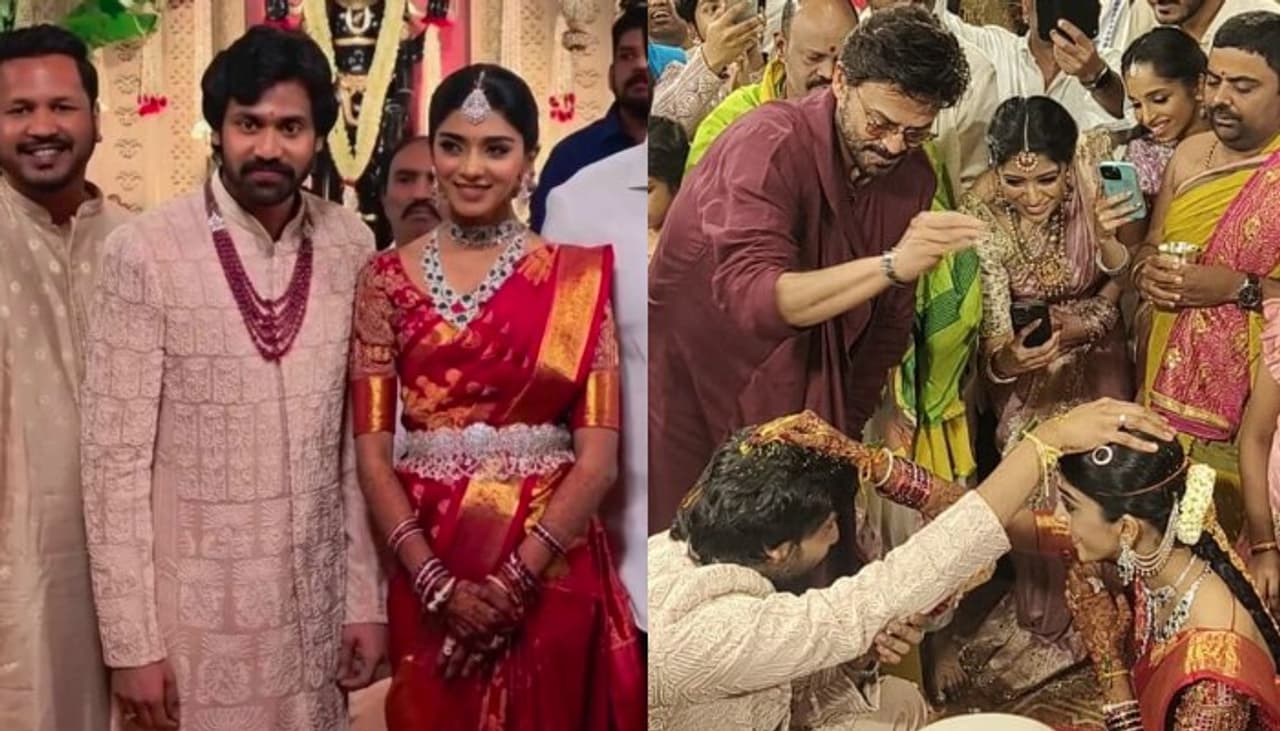 జూనియర్ ఎన్టీఆర్ బావమరిది నార్నె నితిన్ పెళ్లి వేడుక జూనియర్ ఎన్టీఆర్ బావమరిది నార్నె నితిన్ పెళ్లి వేడుక