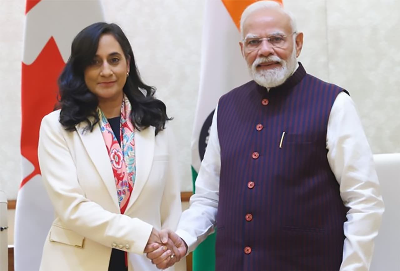 கனடா அமைச்சர் அனிதா ஆனந்த் இந்தியா வருகை