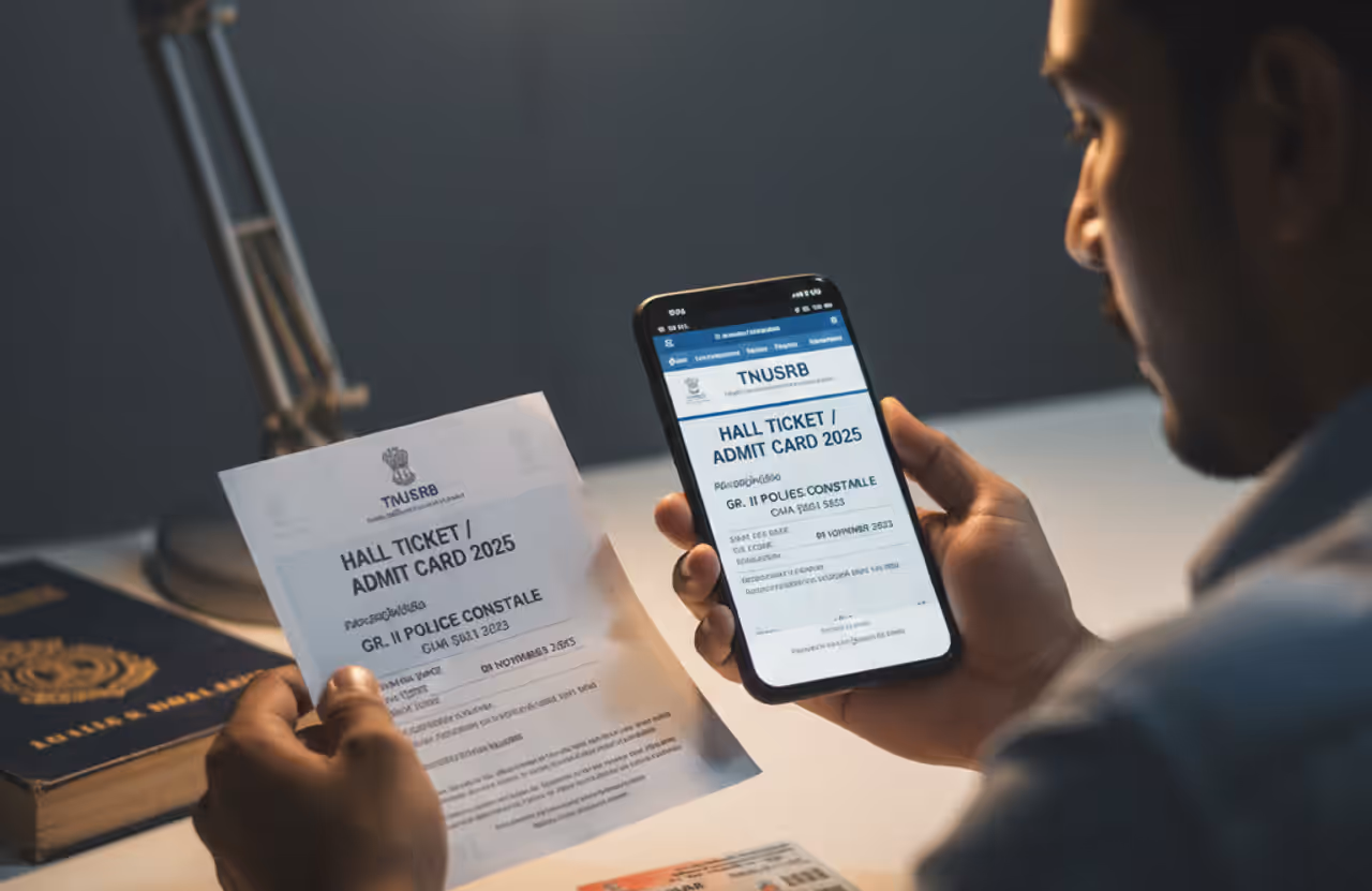 TNUSRB Hall Ticket TNUSRB Hall Ticket