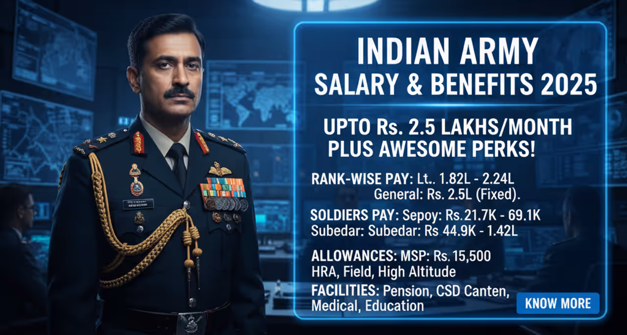 Indian Army Salary 2025 தேச சேவைக்கு ஈடான நிதிப் பலன்கள்: அறிமுகம் Indian Army Salary 2025 தேச சேவைக்கு ஈடான நிதிப் பலன்கள்: அறிமுகம்