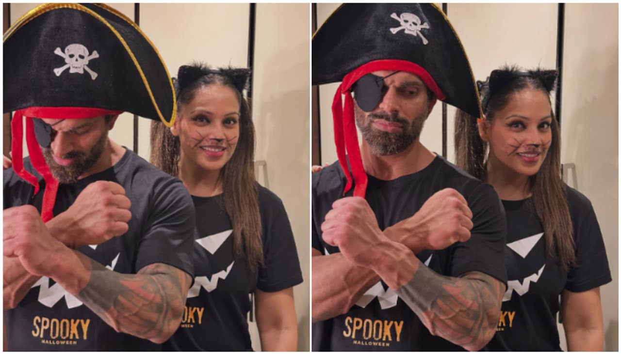 Bipasha and Karan Celebrate Halloween
