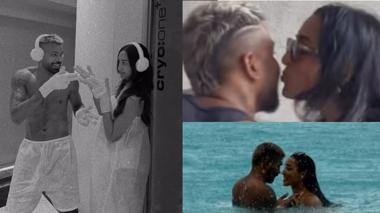 Hardik Pandya Kisses Mahieka Sharma