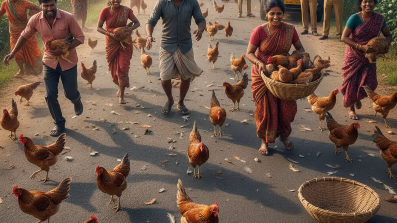 హనుమకొండలో ఉచితంగా దొరికిన నాటుకోళ్లు