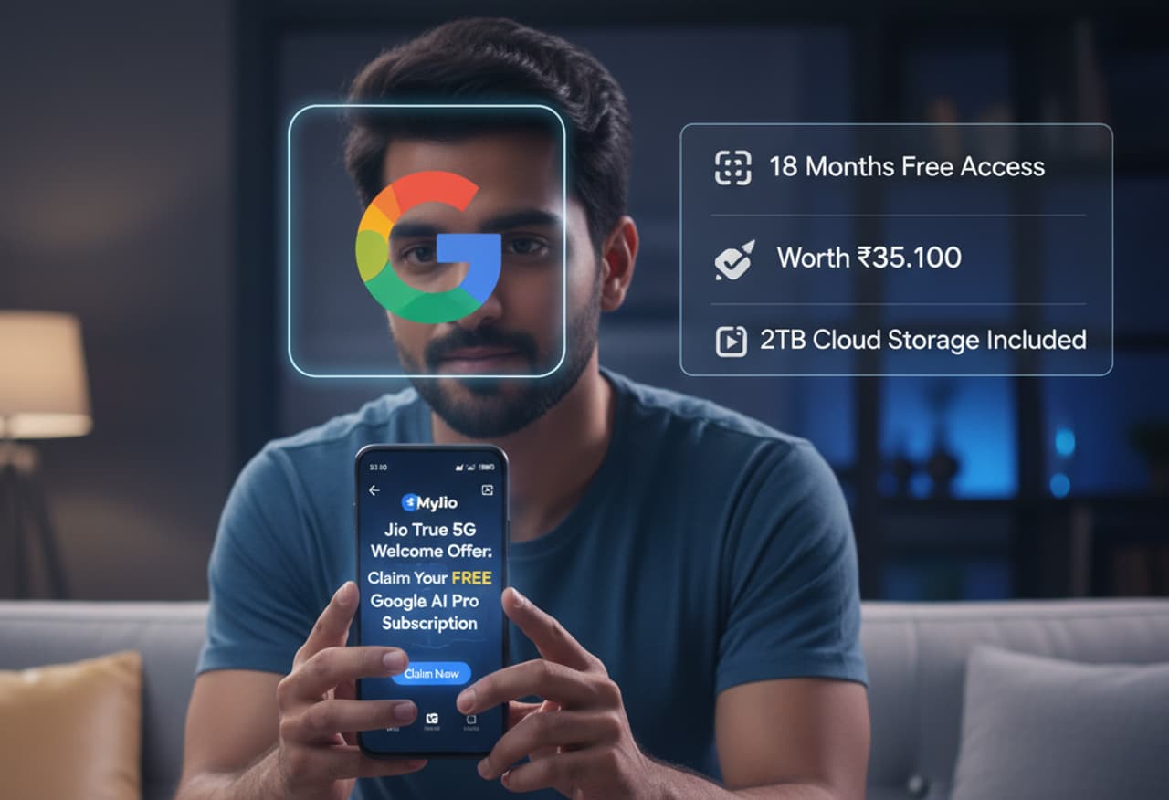 Free Gemini AI Pro Offer ஜியோ கூகுளின் மெகா பார்ட்னர்ஷிப் அறிவிப்பு Free Gemini AI Pro Offer ஜியோ கூகுளின் மெகா பார்ட்னர்ஷிப் அறிவிப்பு