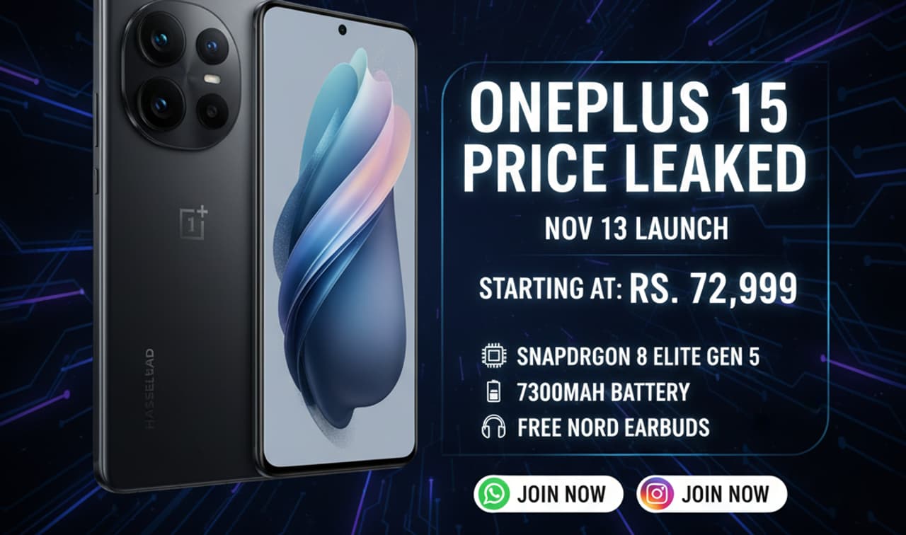 OnePlus 15 price leaked before official launch