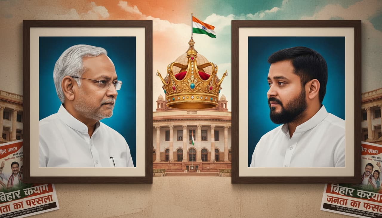 నితీష్ కుమార్ Vs తేజస్వీ యాదవ్: బీహార్ లో ఉత్కంఠ పోరు