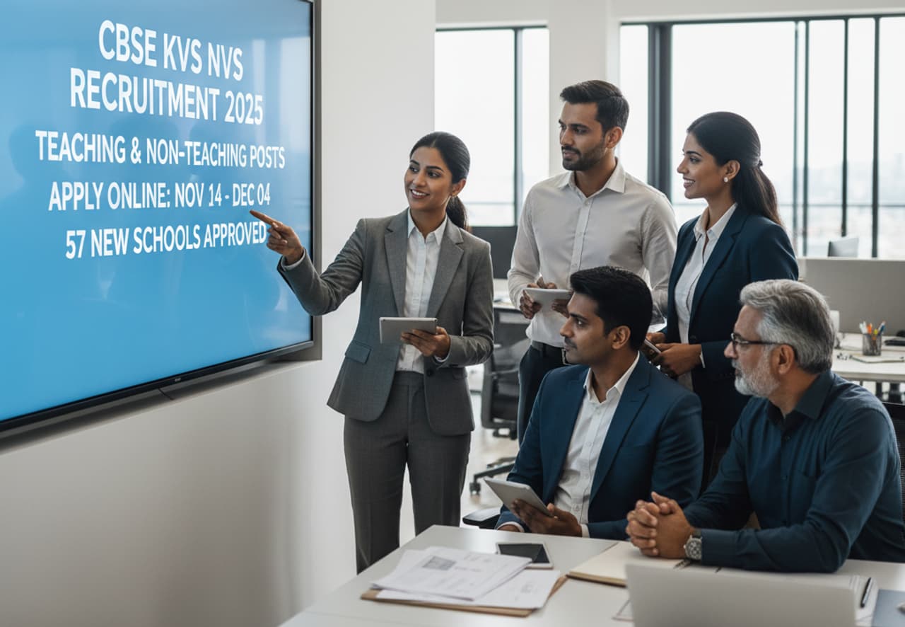 CBSE KVS NVS Recruitment சிபிஎஸ்இ மூலம் ஆசிரியர்கள் மற்றும் பிற பணியாளர்கள் தேர்வு!