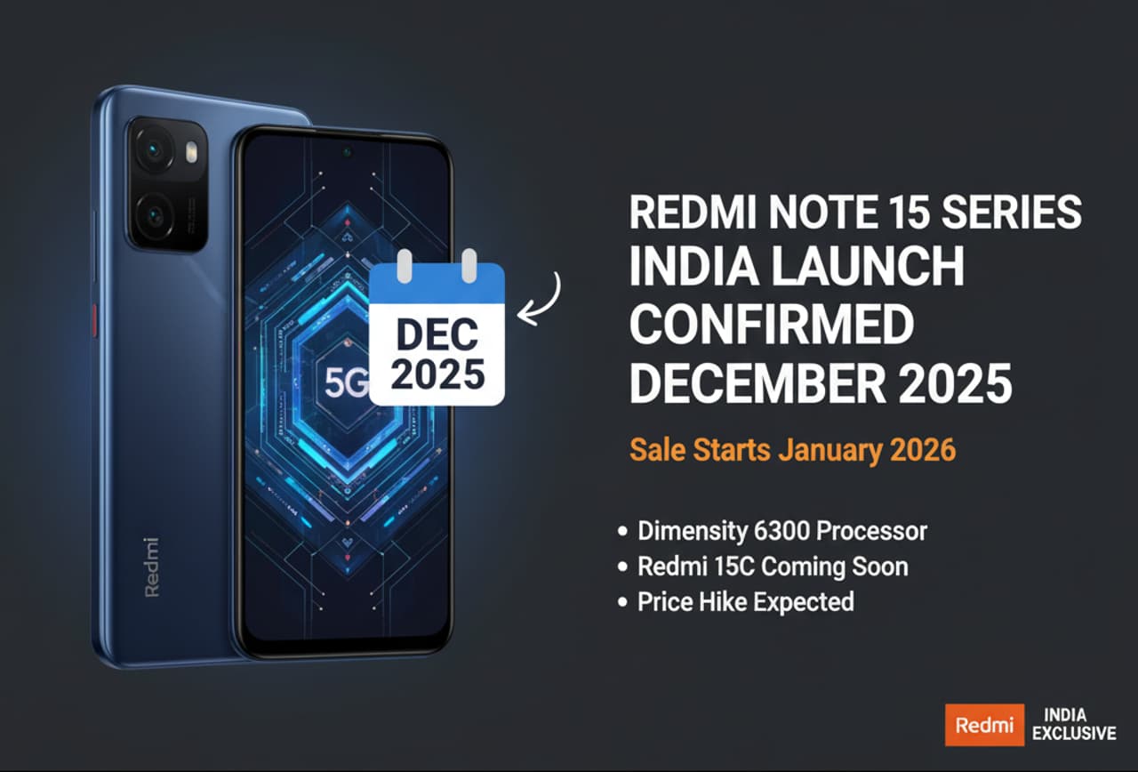 Redmi Note 15 இந்திய ஸ்மார்ட்போன் சந்தையில் அடுத்த அதிரடி