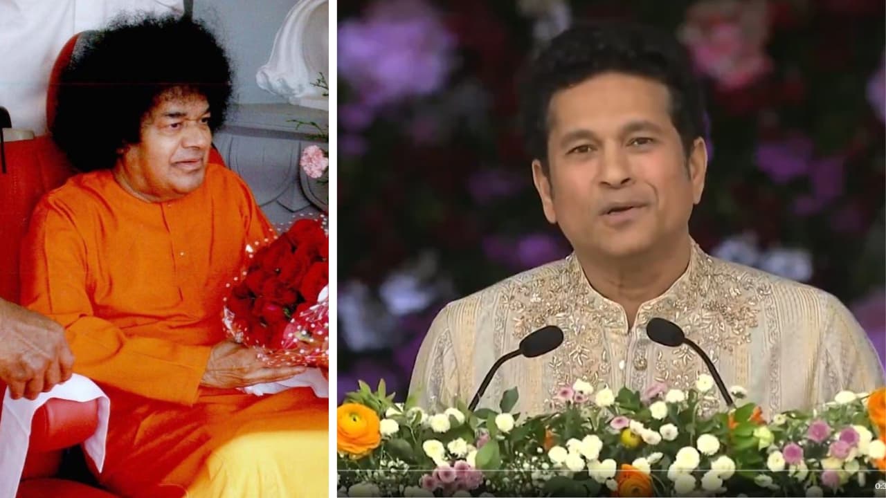 పుట్టపర్తి శత జయంతి ఉత్సవాలలో సచిన్ పుట్టపర్తి శత జయంతి ఉత్సవాలలో సచిన్