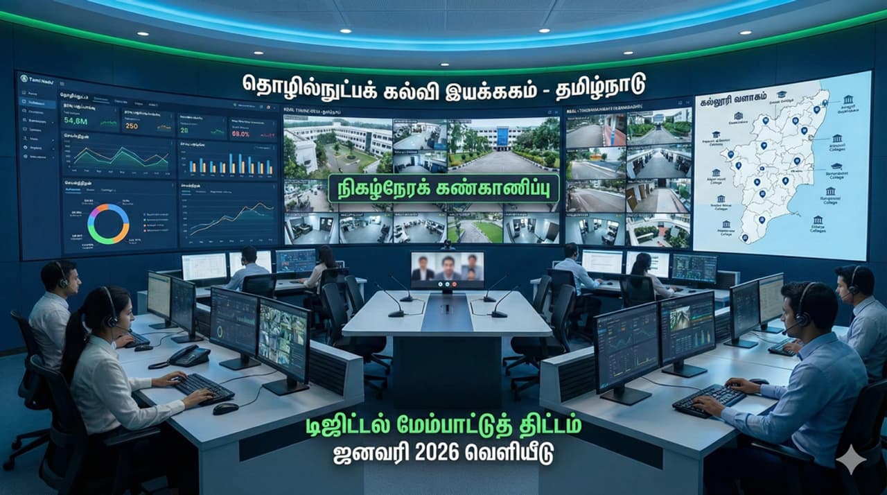 TN Technical Colleges ஜனவரி முதல் அமலுக்கு வரும் புதிய கண்காணிப்புத் திட்டம் TN Technical Colleges ஜனவரி முதல் அமலுக்கு வரும் புதிய கண்காணிப்புத் திட்டம்