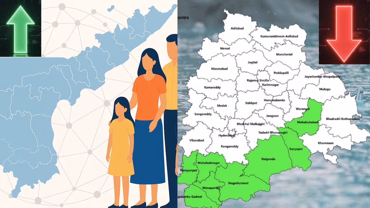 రెండు రాష్ట్రాల్లో భిన్న పరిస్థితులు రెండు రాష్ట్రాల్లో భిన్న పరిస్థితులు