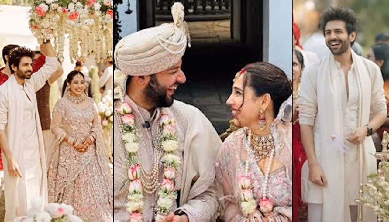 Kartik Aaryan Holds Phoolon Ki Chaadar for Sister Krittika