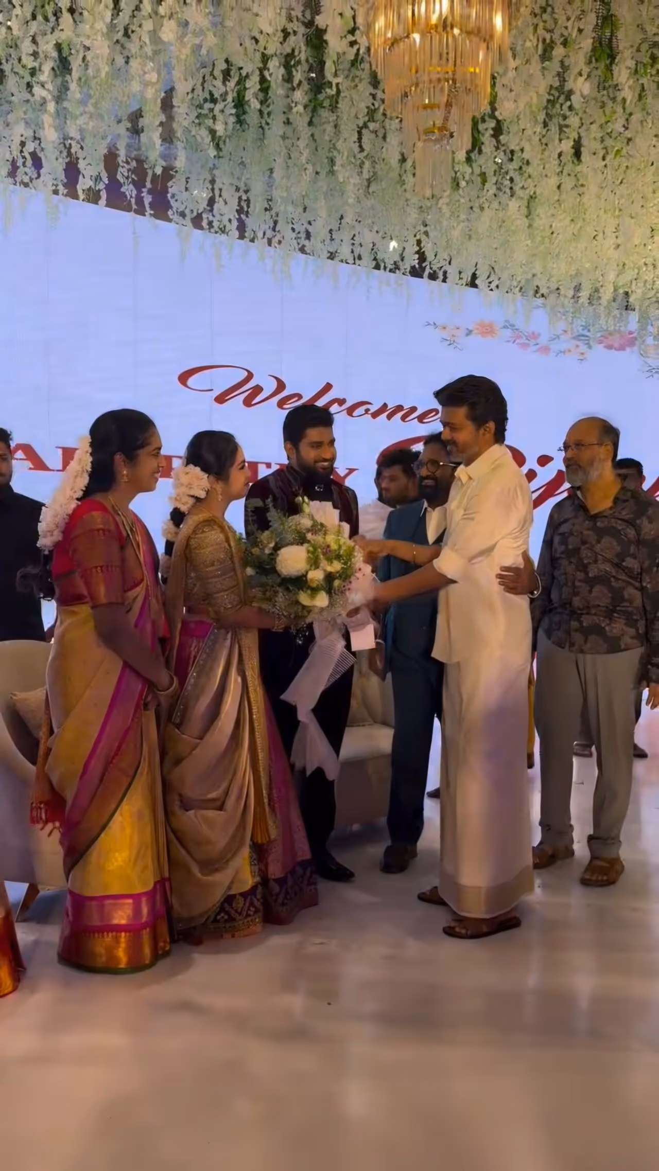 Vijay Spotted At Producer T Siva Daughter Wedding Reception