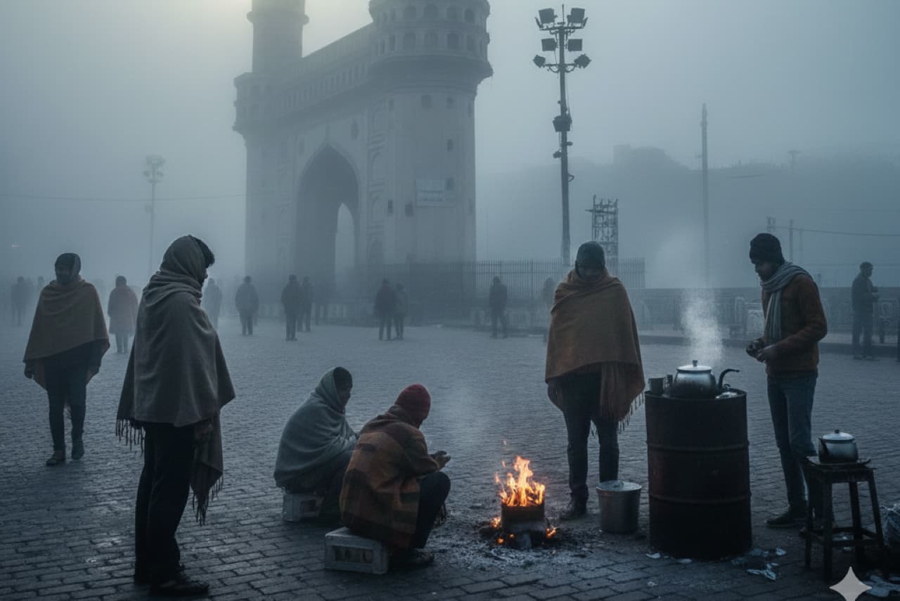 తెలుగు రాష్ట్రాలను వణికిస్తున్న చలి తెలుగు రాష్ట్రాలను వణికిస్తున్న చలి