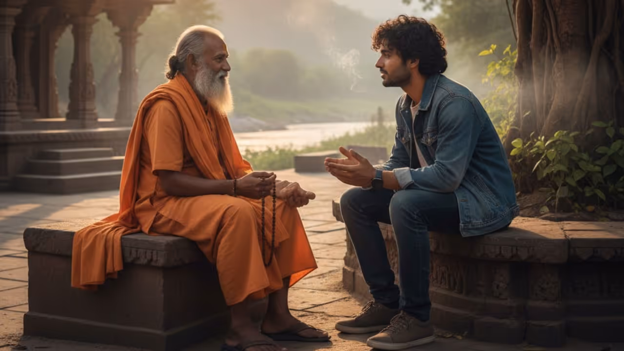 జీవితానికి అర్థం ఏంటో తెలుసుకోవాలనుకున్న యువకుడు జీవితానికి అర్థం ఏంటో తెలుసుకోవాలనుకున్న యువకుడు