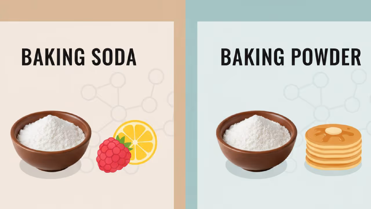 खाने में बेकिंग सोडा और बेकिंग पाउडर खाने में बेकिंग सोडा और बेकिंग पाउडर
