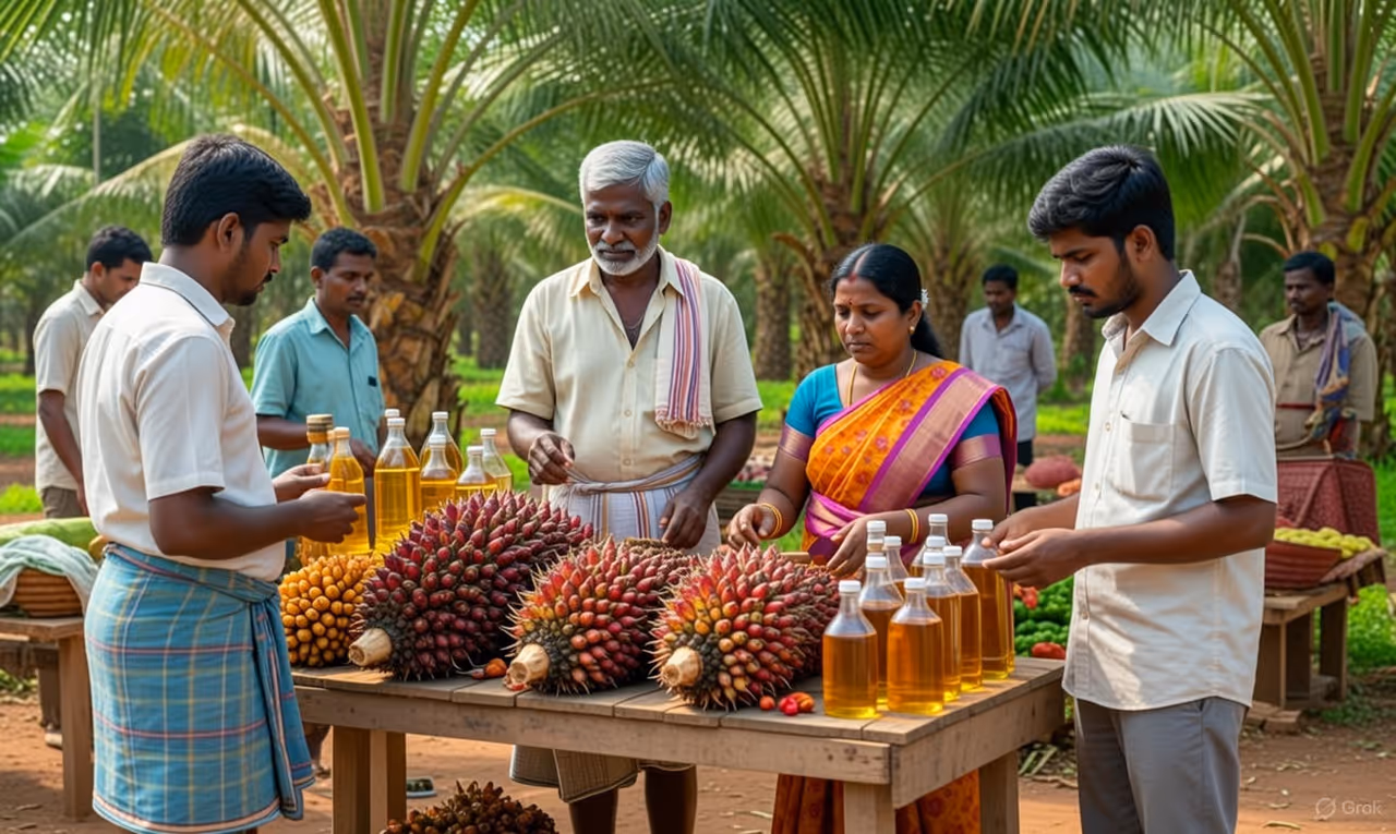 லாபத்தை அள்ளிக்கொடுக்கும் எண்ணெய் பனை.! லாபத்தை அள்ளிக்கொடுக்கும் எண்ணெய் பனை.!