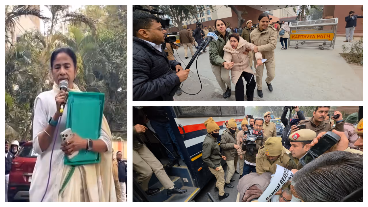 আইপ্যাক ইস্যুতে উত্তাল দিল্লি আইপ্যাক ইস্যুতে উত্তাল দিল্লি