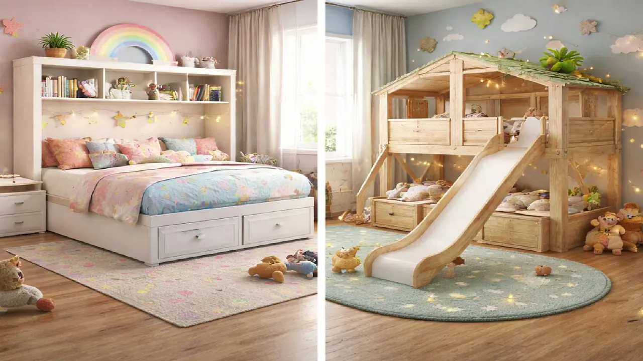 बच्चों के लिए क्यूट बेड आइडिया बच्चों के लिए क्यूट बेड आइडिया