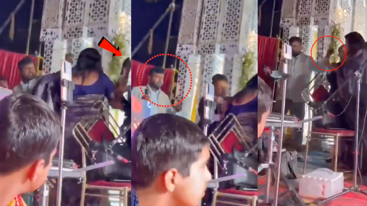 सिंगर निशा उपाध्याय ने एंकर को चप्पल से मारा, वीडियो वायरल सिंगर निशा उपाध्याय ने एंकर को चप्पल से मारा, वीडियो वायरल