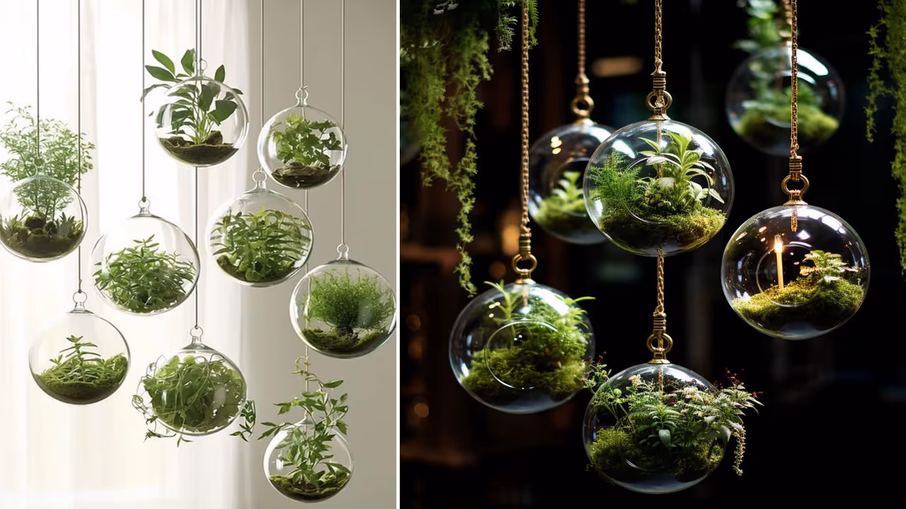 Hanging Planters to Save Floor Space Hanging Planters to Save Floor Space