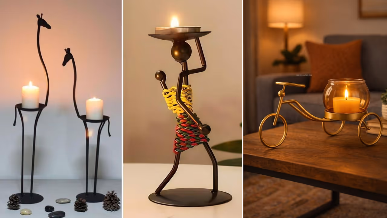 10+ कैंडल लैंप होल्डर, लिविंग रूम को बना देंगे कोजी 10+ कैंडल लैंप होल्डर, लिविंग रूम को बना देंगे कोजी