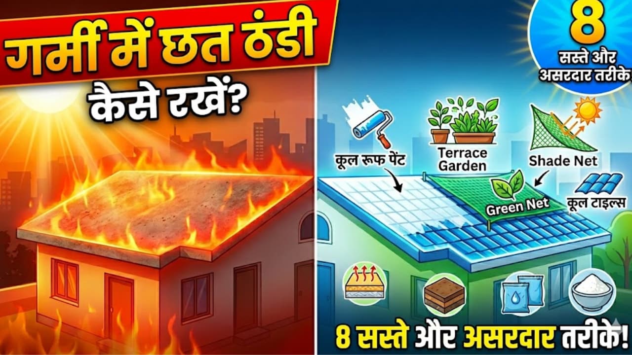 गर्मियों में छत कैसे ठंडी रखें ? गर्मियों में छत कैसे ठंडी रखें ?
