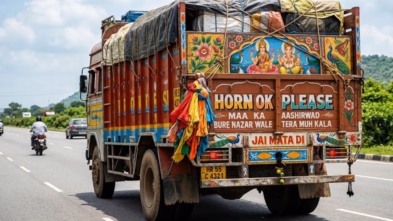 ట్రక్కులపై కట్టే బట్టల అసలు ఉద్దేశం ట్రక్కులపై కట్టే బట్టల అసలు ఉద్దేశం