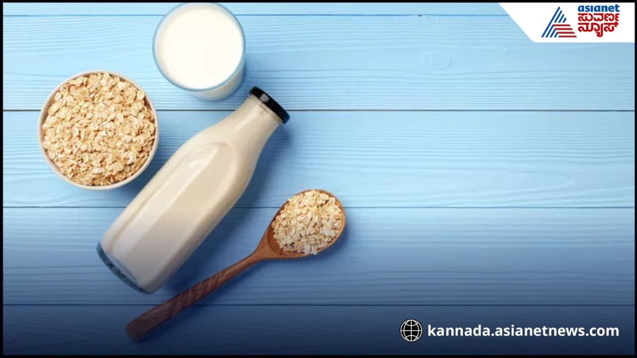 ನೆನೆಸಿಟ್ಟ ಓಟ್ಸ್ ಸೋಯಾ ಮಿಲ್ಕ್ ನೆನೆಸಿಟ್ಟ ಓಟ್ಸ್ ಸೋಯಾ ಮಿಲ್ಕ್