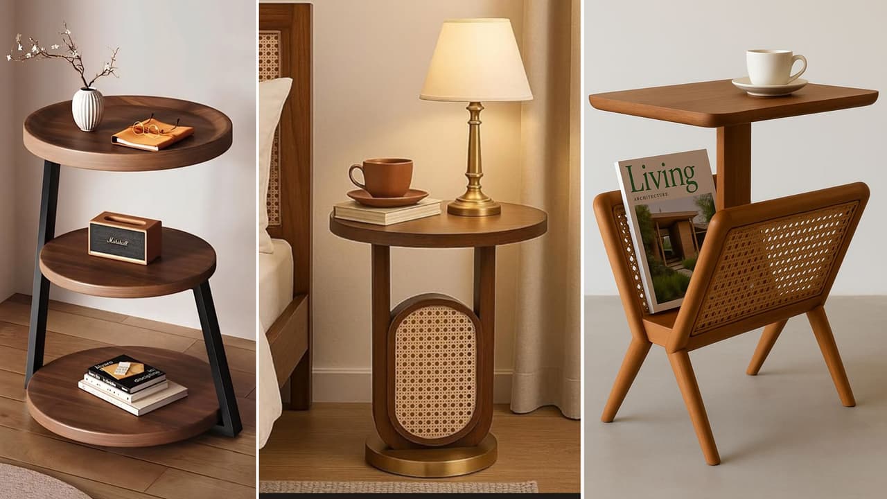 Bedside Table: बेडसाइड टेबल की 12 मिनी डिजाइंस, कम जगह में फर्नीचर देगा कंफर्ट Bedside Table: बेडसाइड टेबल की 12 मिनी डिजाइंस, कम जगह में फर्नीचर देगा कंफर्ट