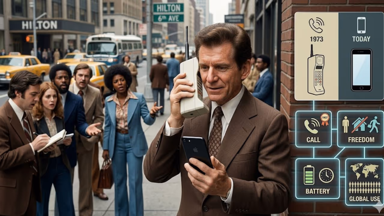 ప్రపంచంలో మొదటి మొబైల్ కాల్ ఎప్పుడు జరిగింది? ప్రపంచంలో మొదటి మొబైల్ కాల్ ఎప్పుడు జరిగింది?