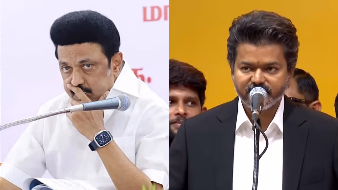 தவெக அரசை குறிவைக்கும் திமுக தவெக அரசை குறிவைக்கும் திமுக