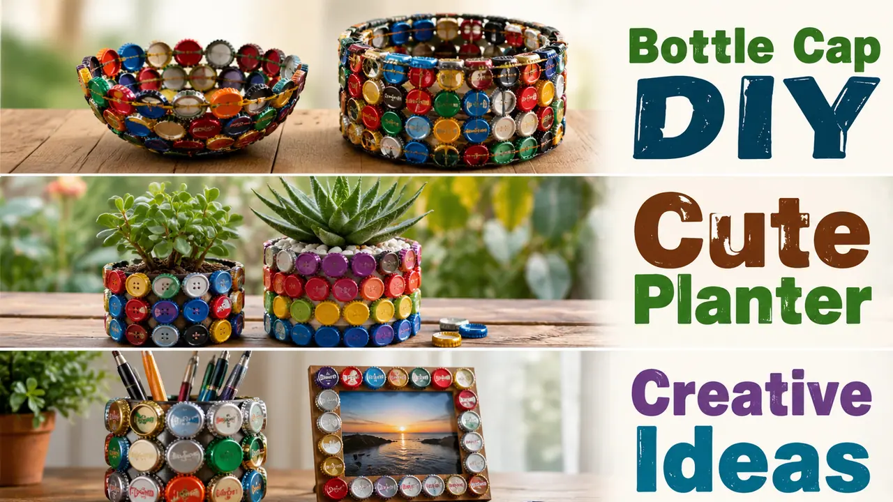 Turn bottle caps into stylish, budget friendly home decor pieces Turn bottle caps into stylish, budget friendly home decor pieces