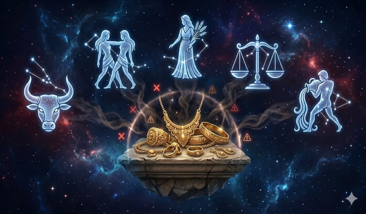எந்தெந்த ராசிக்காரர்கள் தங்கம் அணியக்கூடாது? எந்தெந்த ராசிக்காரர்கள் தங்கம் அணியக்கூடாது?