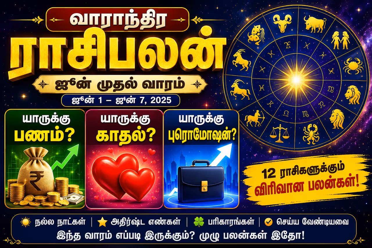 இந்த வாரம் யாருக்கு எப்படி அமையப்போகிறது? இந்த வாரம் யாருக்கு எப்படி அமையப்போகிறது?