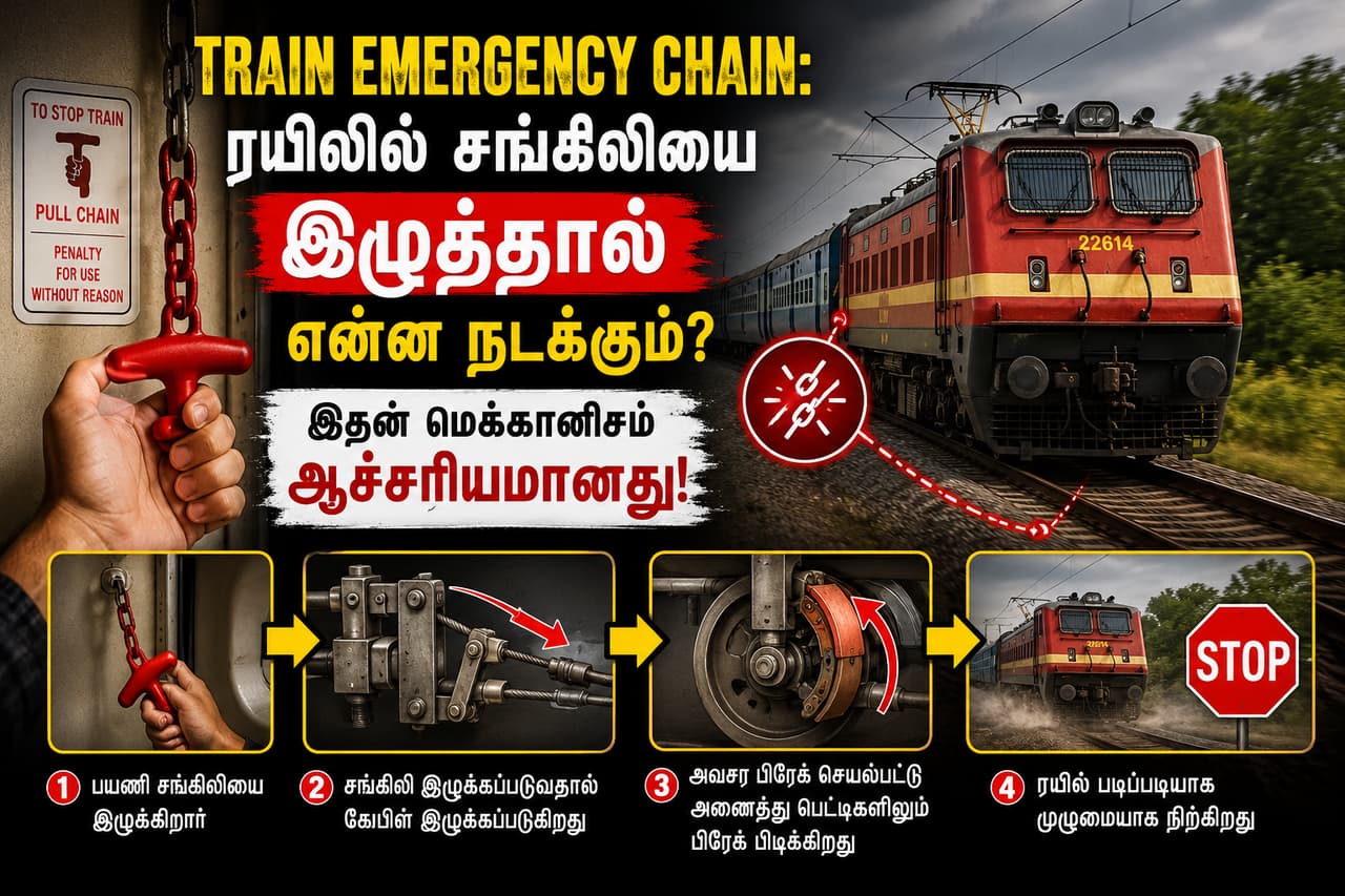 அவசர சங்கிலி எதற்காக வைக்கப்பட்டுள்ளது? அவசர சங்கிலி எதற்காக வைக்கப்பட்டுள்ளது?