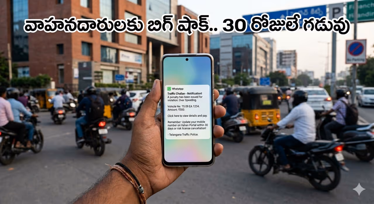 వాహనదారులకు బిగ్ షాక్.. మెసేజ్ చూడలేదంటే కుదరదు, నెల రోజుల్లోగా ఇది మార్చాల్సిందే! వాహనదారులకు బిగ్ షాక్.. మెసేజ్ చూడలేదంటే కుదరదు, నెల రోజుల్లోగా ఇది మార్చాల్సిందే!