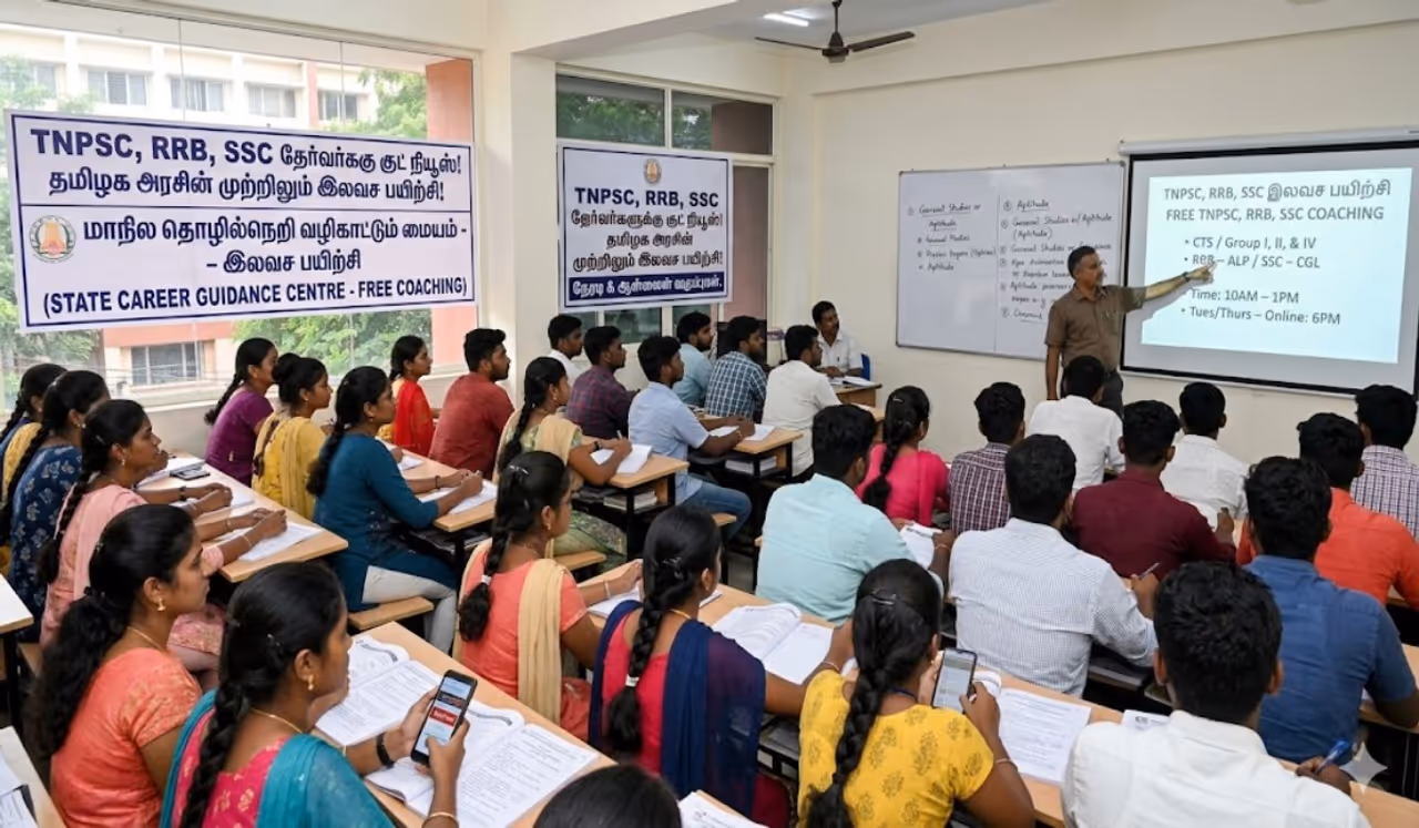 போட்டித் தேர்வு மாணவர்களுக்கு இலவச பயிற்சி போட்டித் தேர்வு மாணவர்களுக்கு இலவச பயிற்சி