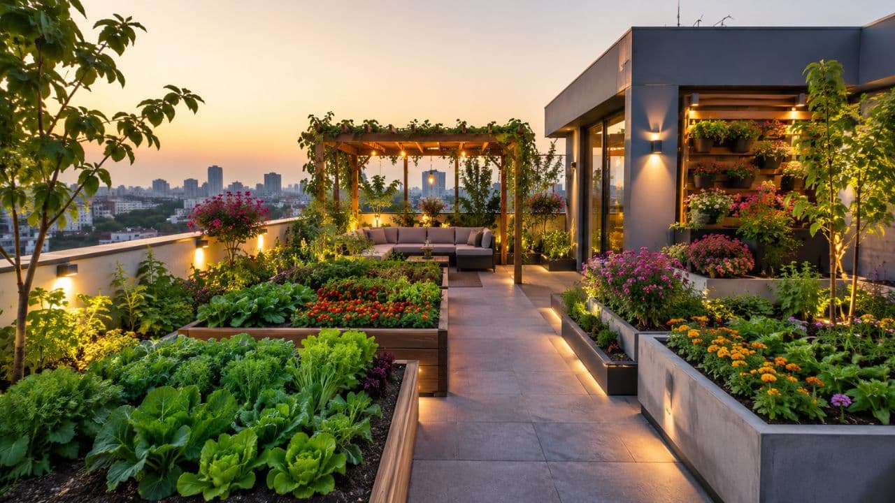 Rooftop Garden: Give Your Empty Terrace a Stylish Green Makeover! Rooftop Garden: Give Your Empty Terrace a Stylish Green Makeover!